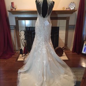 Stella York Style 6435 Ivory/Champagne Size 10